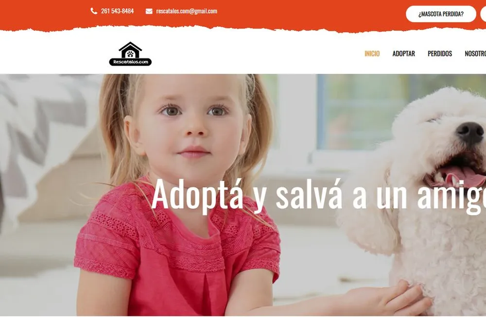 Rescatalos: una web mendocina para adoptar y encontrar mascotas
