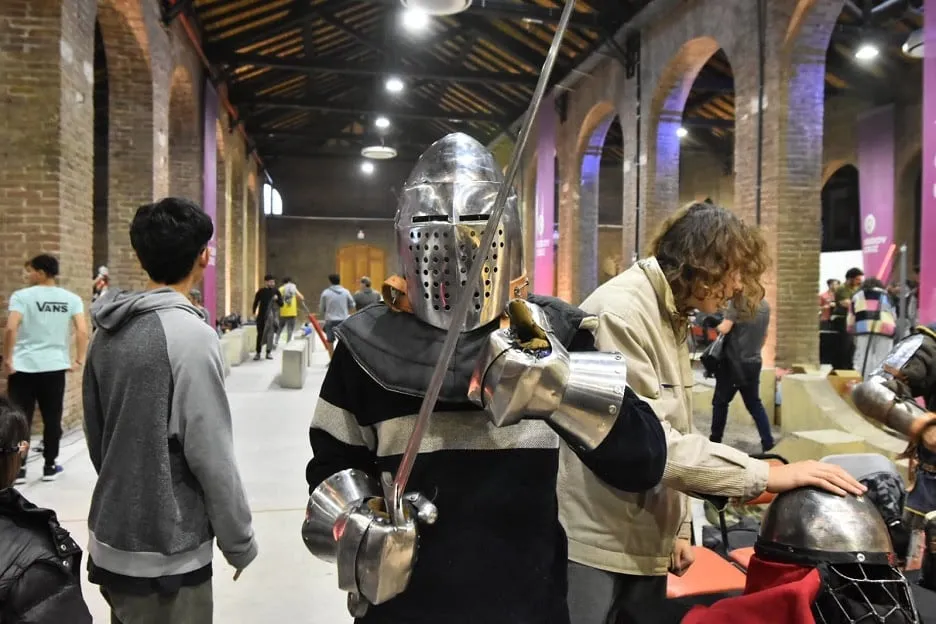 Demostraciones de combate medieval.